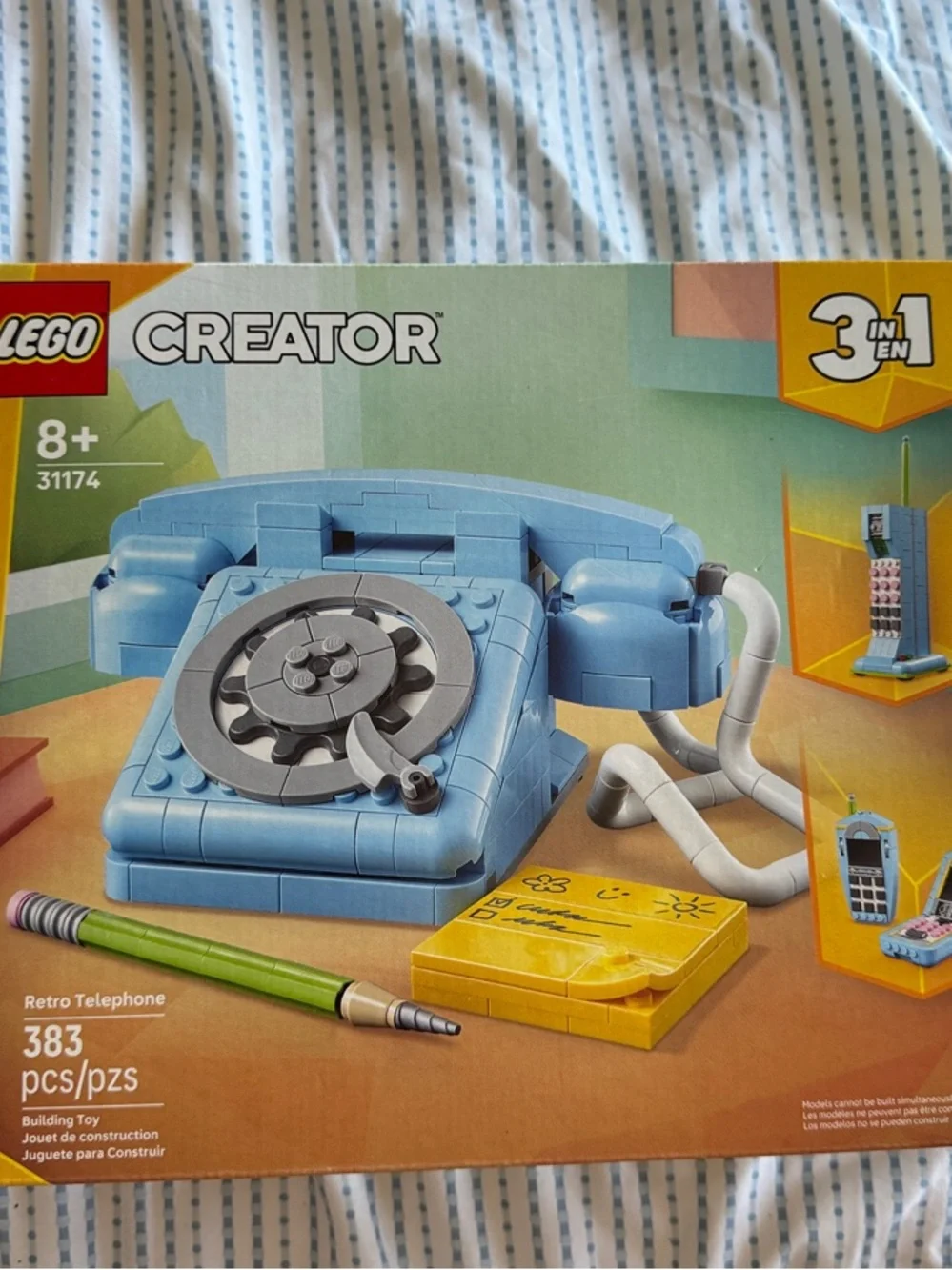 NIB LEGO Creator Blue Retro Rotary Phone Building Set